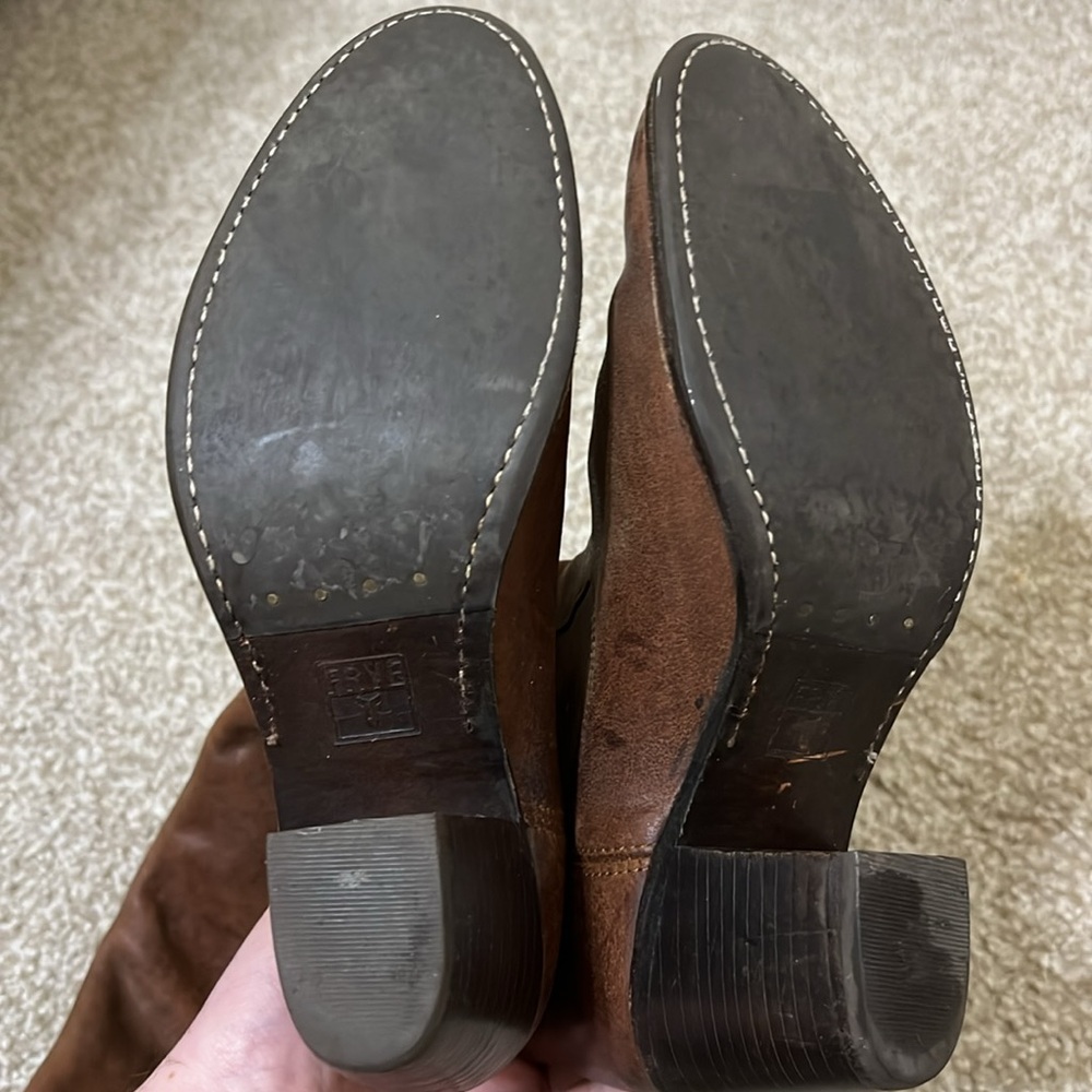 Frye | Jackie Y2K Knee High Leather Heeled Boots Women’s 6.5 - Picture 6 of 7